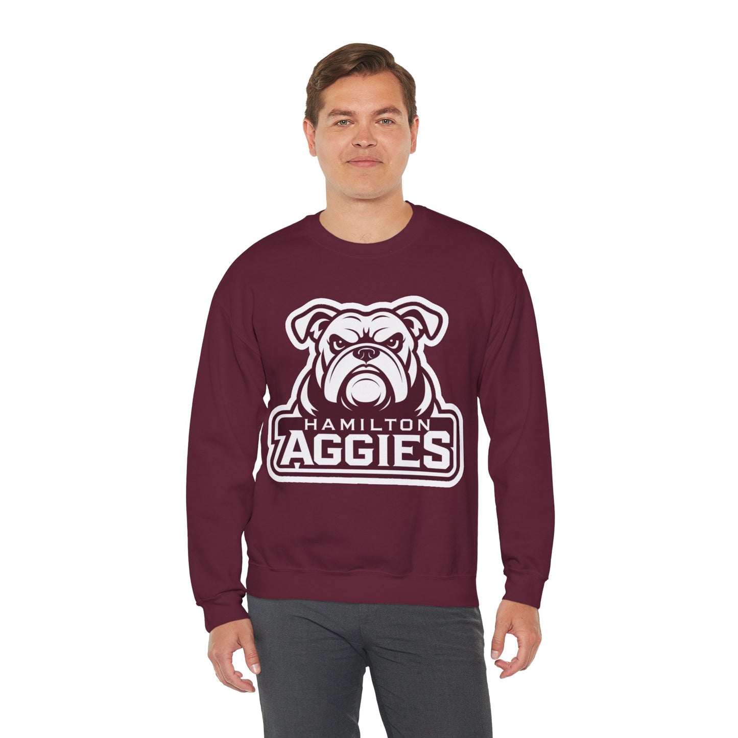Adult Crewneck Sweatshirt \ Hamilton Aggies \ HA4