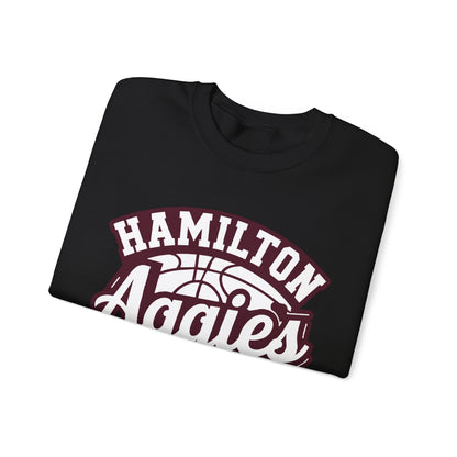 Adult Crewneck Sweatshirt \ Hamilton Aggies Basketball \ HABKG1