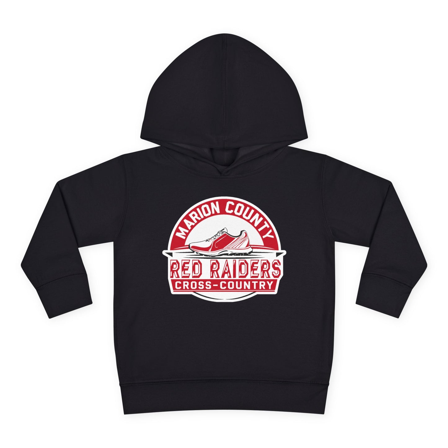 Toddler Hoodie Sweatshirt \ Marion County Red Raiders Cross-Country \ MCCC1