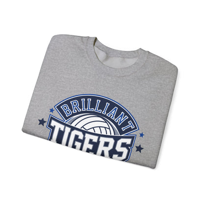 Adult Crewneck Sweatshirt \ Brilliant Tigers Volleyball \ BTV1