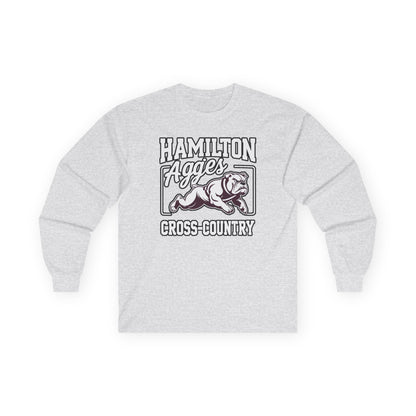 Adult Long Sleeve Tee \ Hamilton Aggies Cross-Country \ HCC2