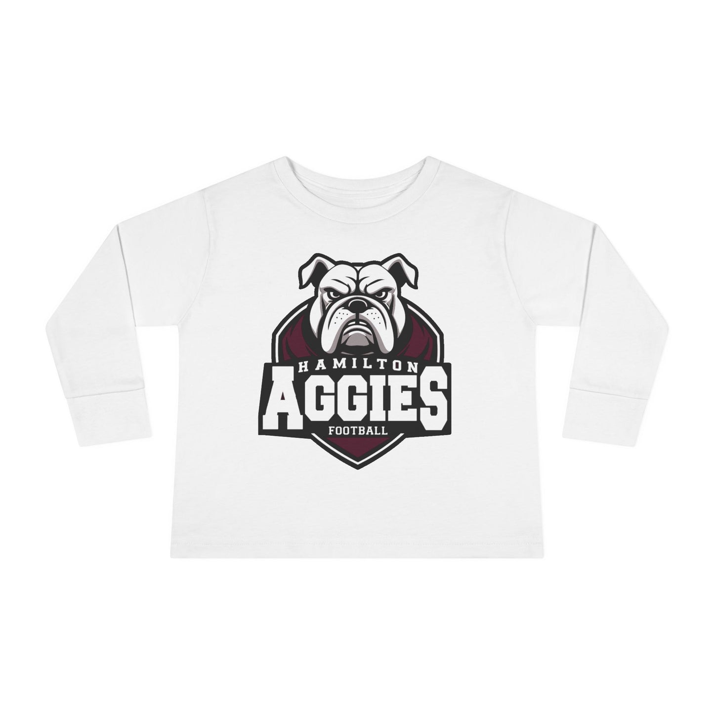 Toddler Long Sleeve Tee \ Hamilton Aggies Football \ HAF2