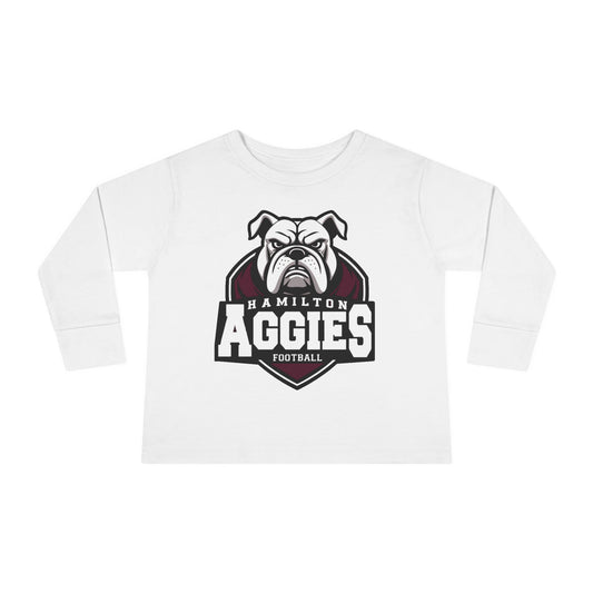 Toddler Long Sleeve Tee \ Hamilton Aggies Football \ HAF2