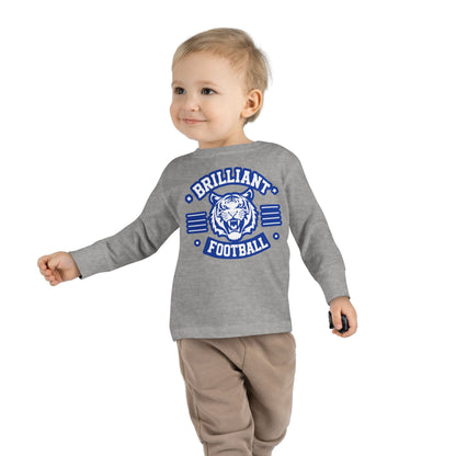 Toddler Long Sleeve Tee \ Brilliant Tigers Football \ BTF2