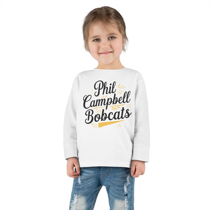 Toddler Long Sleeve Tee \ Phil Campbell Bobcats \ PCBG2