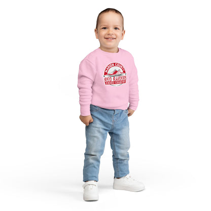 Toddler Crewneck Sweatshirt \ Marion County Red Raiders Cross-Country \ MCCC1