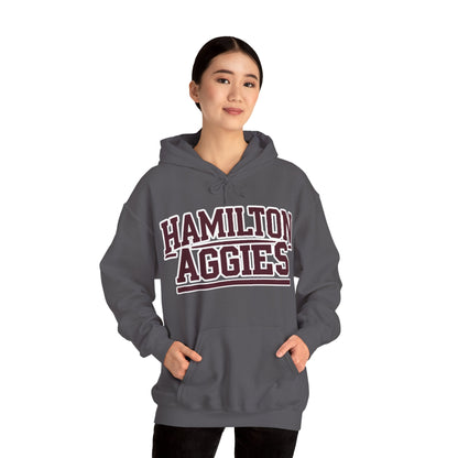 Adult Hoodie Sweatshirt \ Hamilton Aggies \ HA2