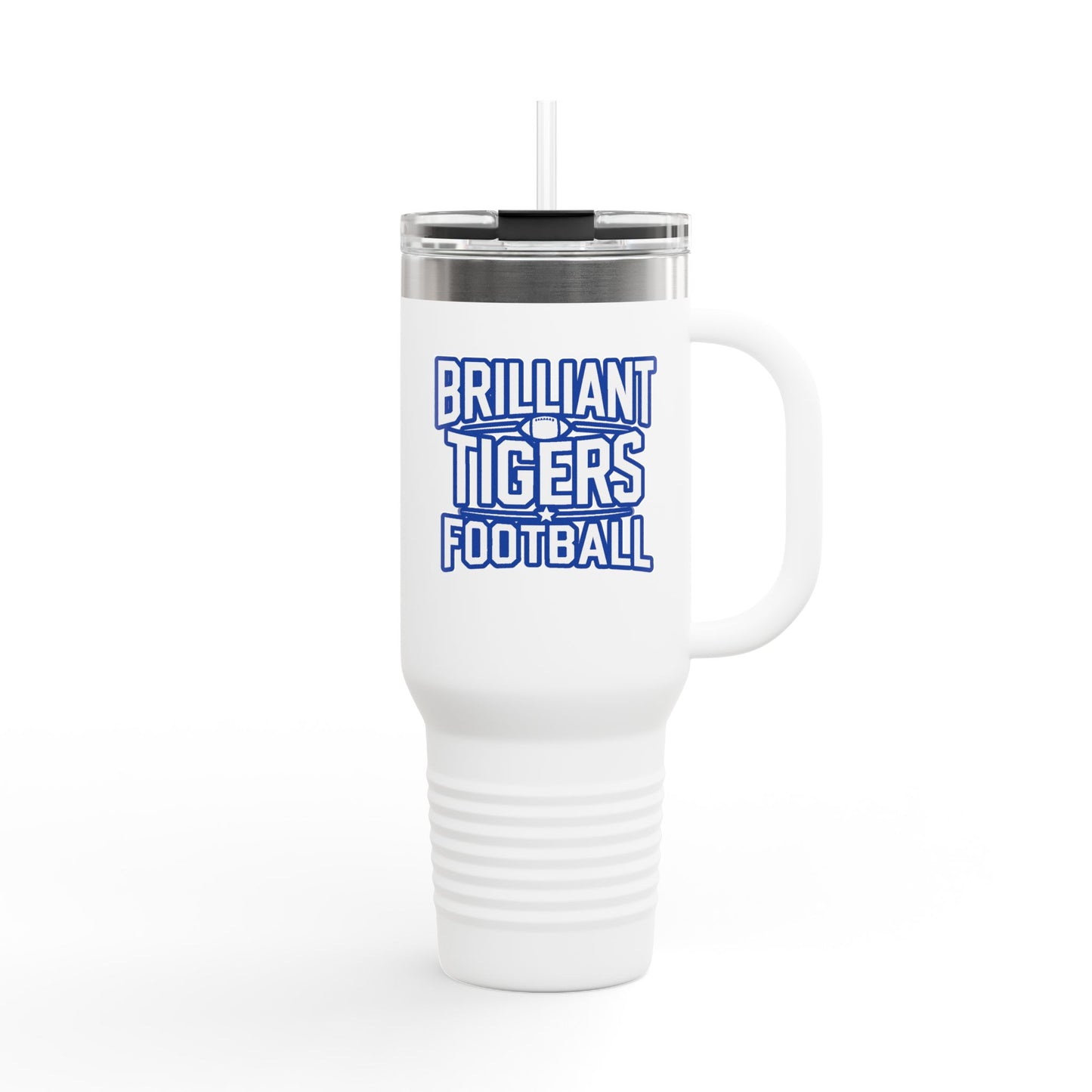40oz Insulated Tumbler \ Brilliant Tigers Football \ BTF1