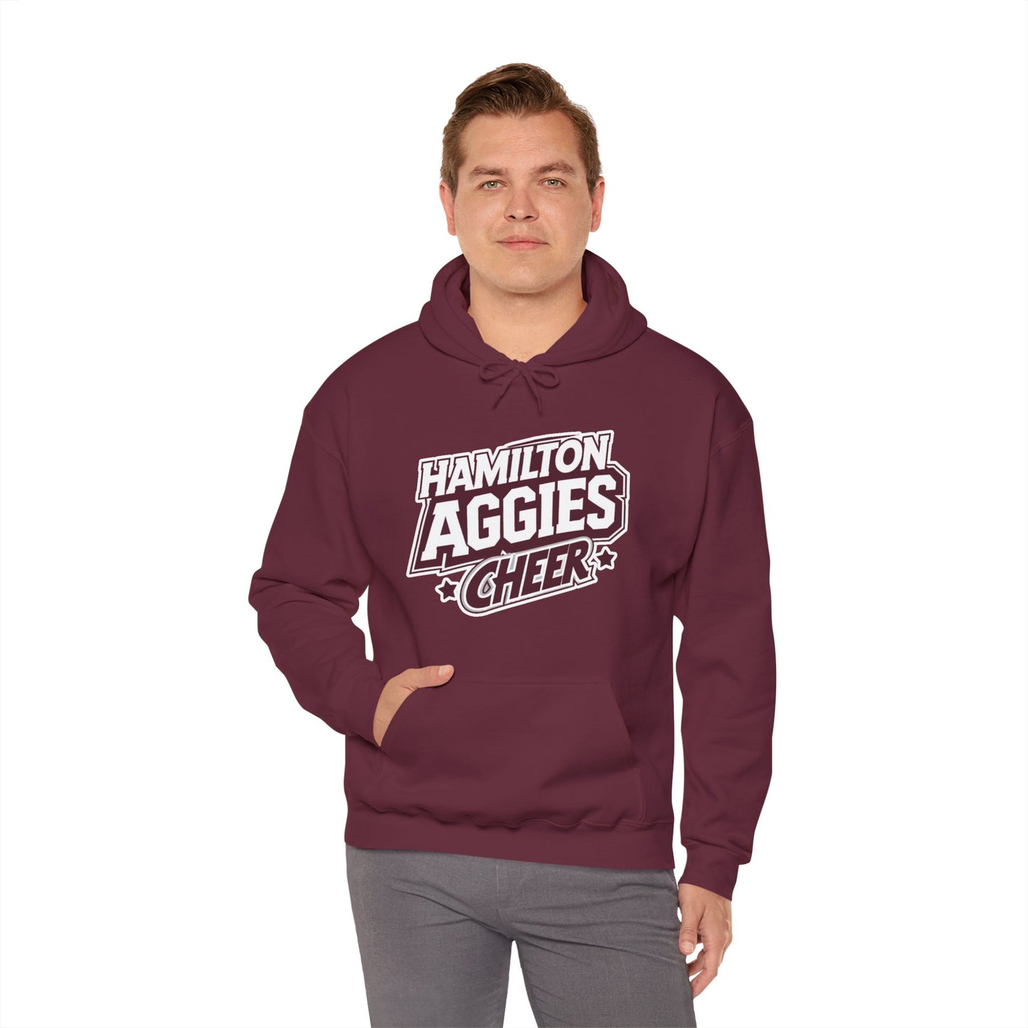Adult Hoodie Sweatshirt \ Hamilton Aggies Cheer \ HAC1