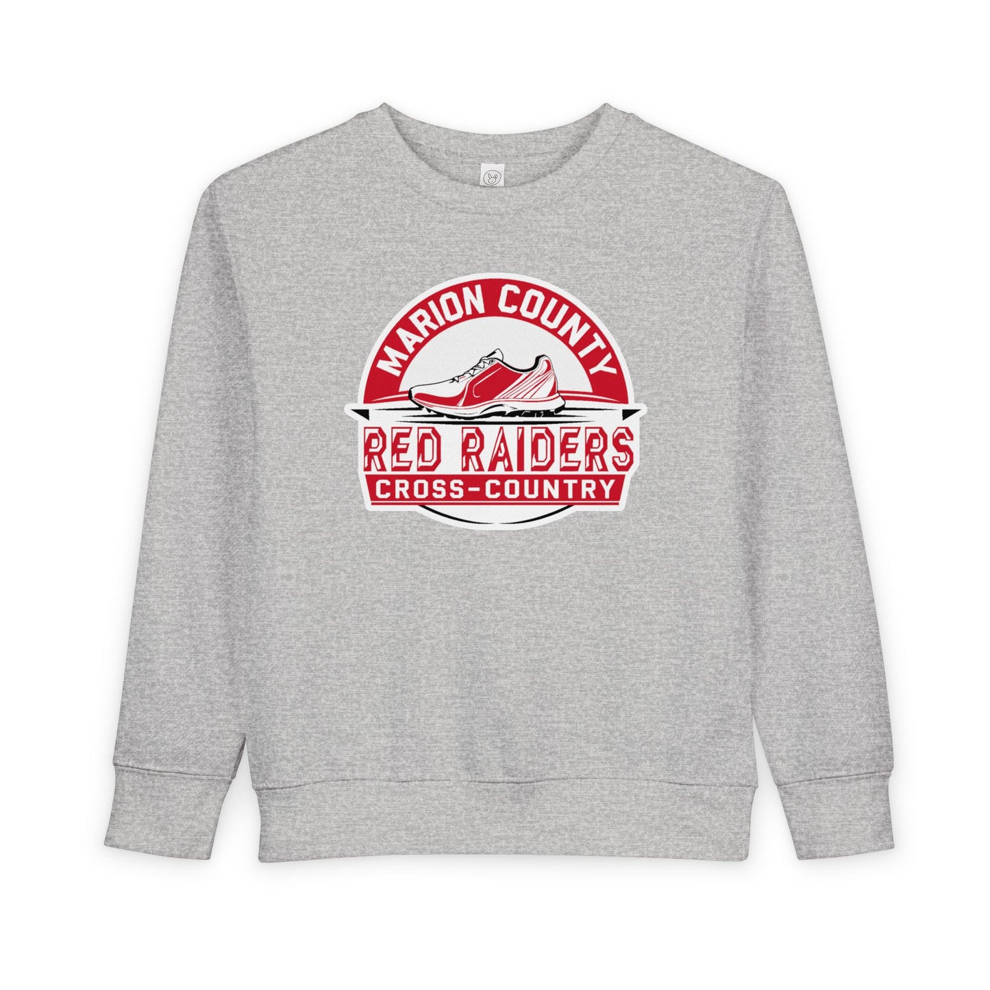 Toddler Crewneck Sweatshirt \ Marion County Red Raiders Cross-Country \ MCCC1