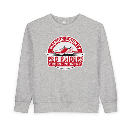 Toddler Crewneck Sweatshirt \ Marion County Red Raiders Cross-Country \ MCCC1