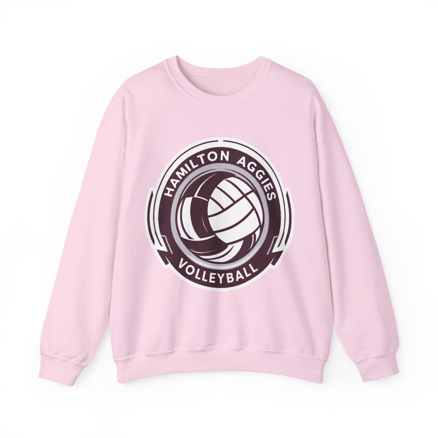 Adult Crewneck Sweatshirt \ Hamilton Aggies Volleyball \ HAV1