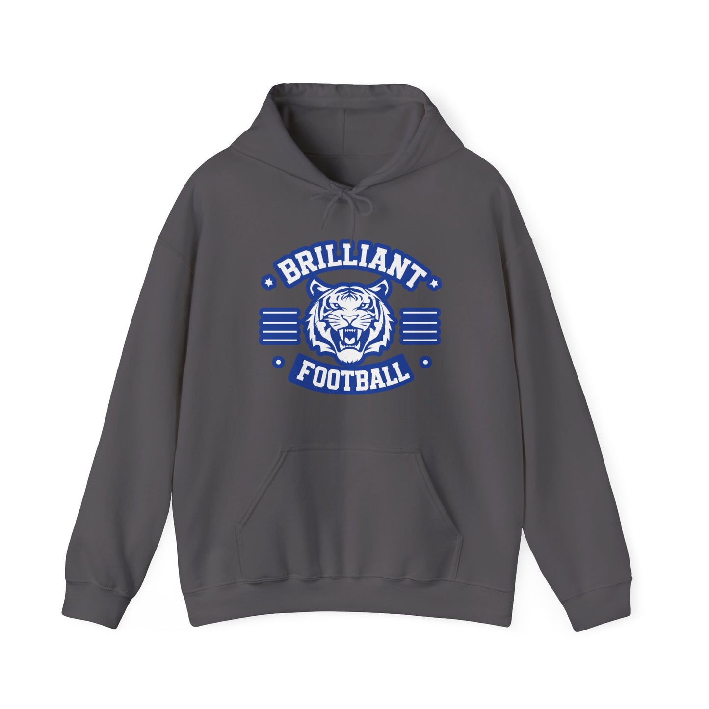 Adult Hoodie Sweatshirt \ Brilliant Tigers Football \ BTF2