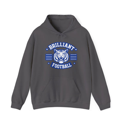 Adult Hoodie Sweatshirt \ Brilliant Tigers Football \ BTF2