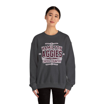 Adult Crewneck Sweatshirt \ Hamilton Aggies Cross-Country \ HCC1