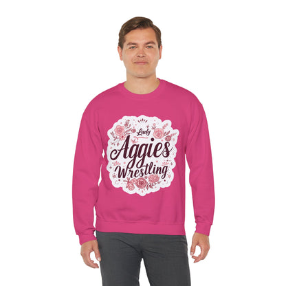 Adult Crewneck Sweatshirt \ Hamilton Aggies Wrestling \ HAWG1