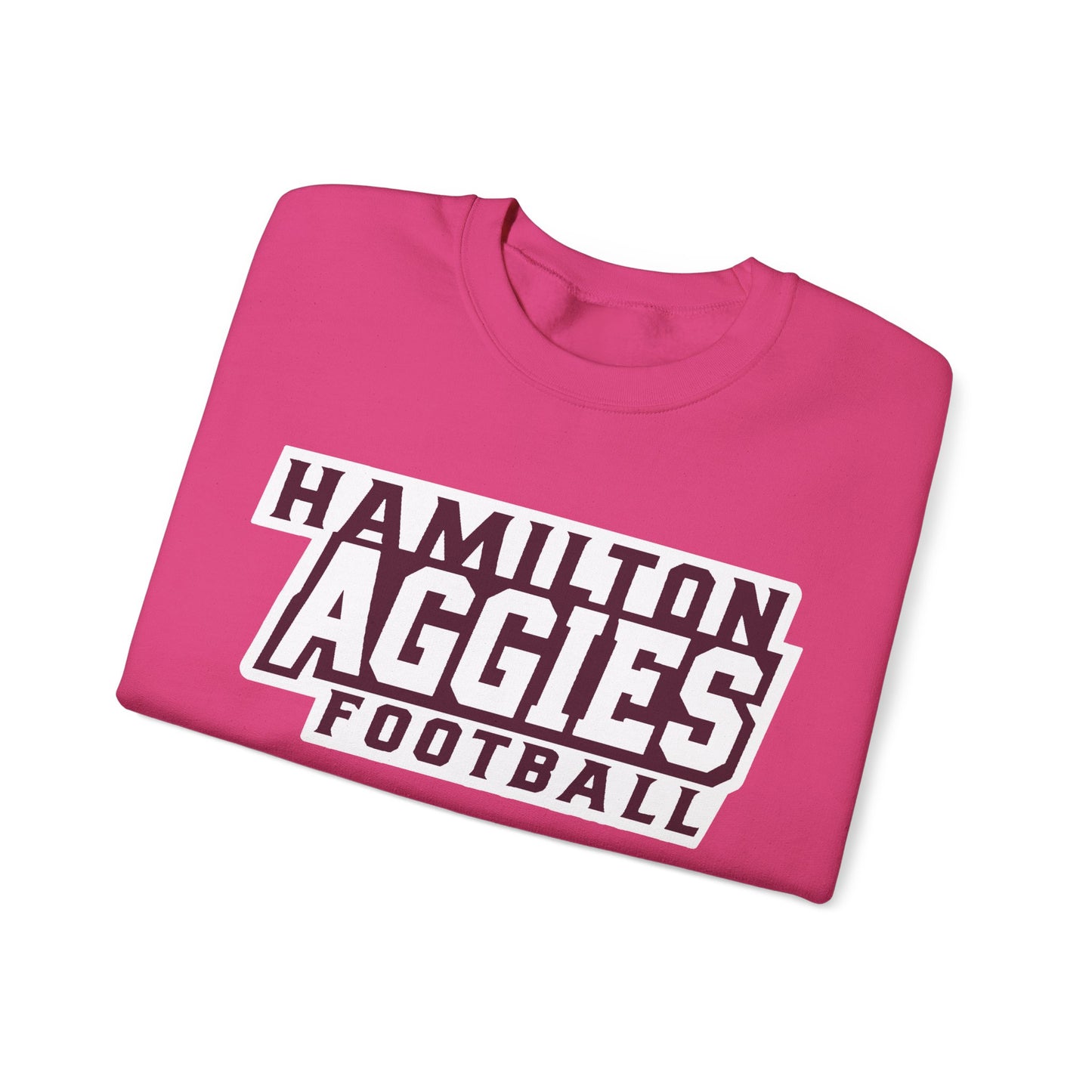 Adult Crewneck Sweatshirt \ Hamilton Aggies Football \ HAF1