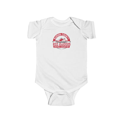 Short Sleeve Baby Bodysuit \ Marion County Red Raiders Cross-Country \ MCCC1