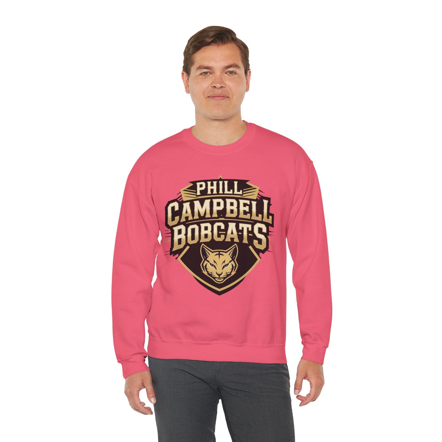 Adult Crewneck Sweatshirt \ Phill Campbell Bobcats \ PCB1