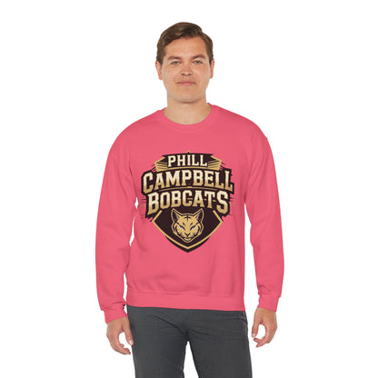 Adult Crewneck Sweatshirt \ Phill Campbell Bobcats \ PCB1