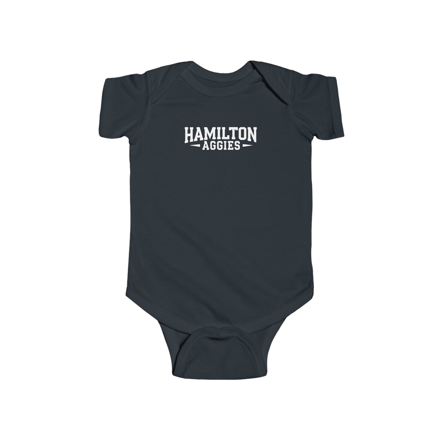 Short Sleeve Baby Bodysuit \ Hamilton Aggies \ HA3