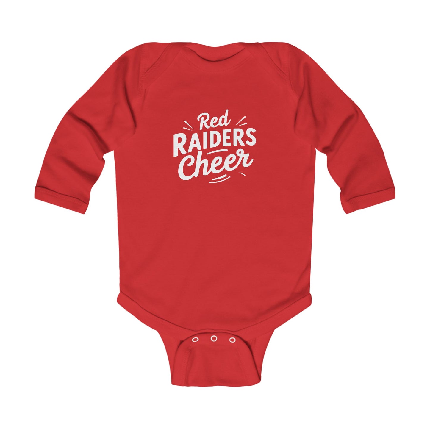 Long Sleeve Baby Bodysuit \ Marion County Red Raiders Cheer \ MCC1