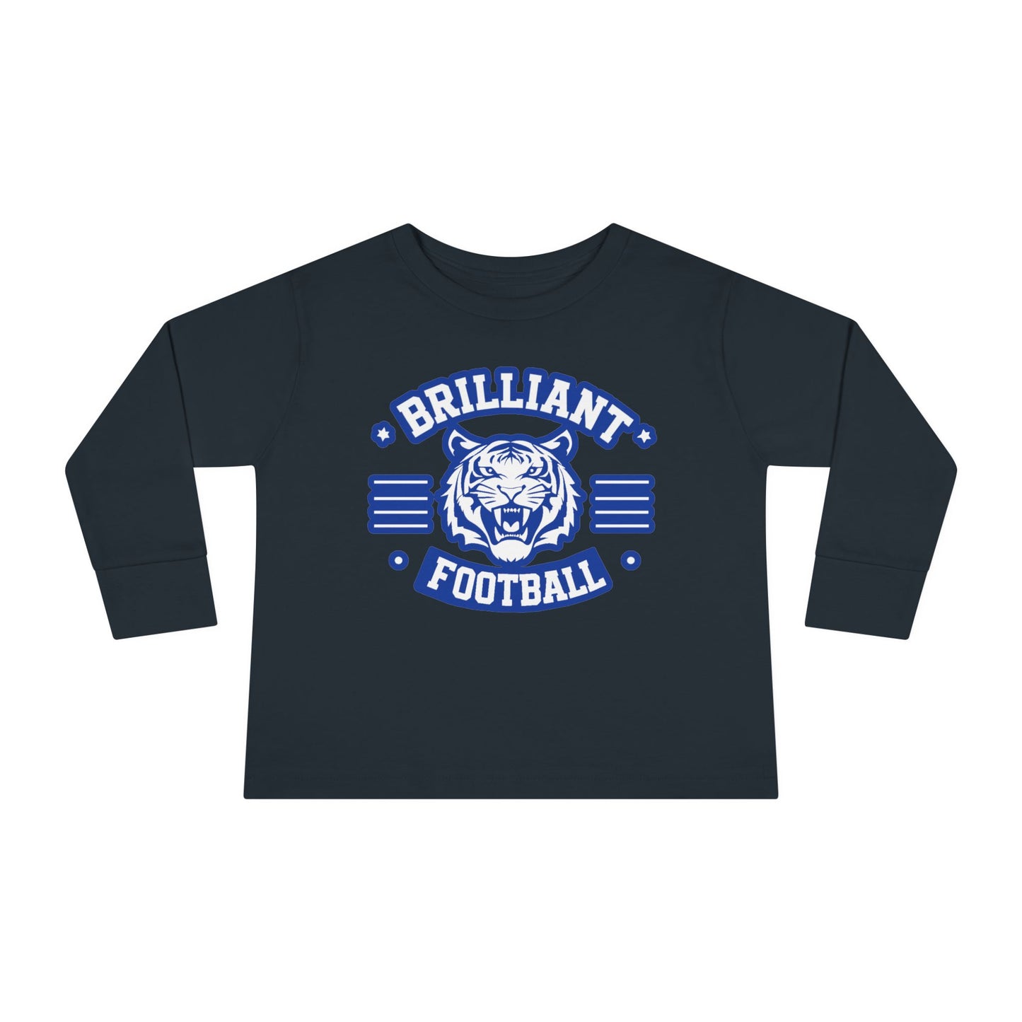 Toddler Long Sleeve Tee \ Brilliant Tigers Football \ BTF2
