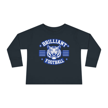 Toddler Long Sleeve Tee \ Brilliant Tigers Football \ BTF2