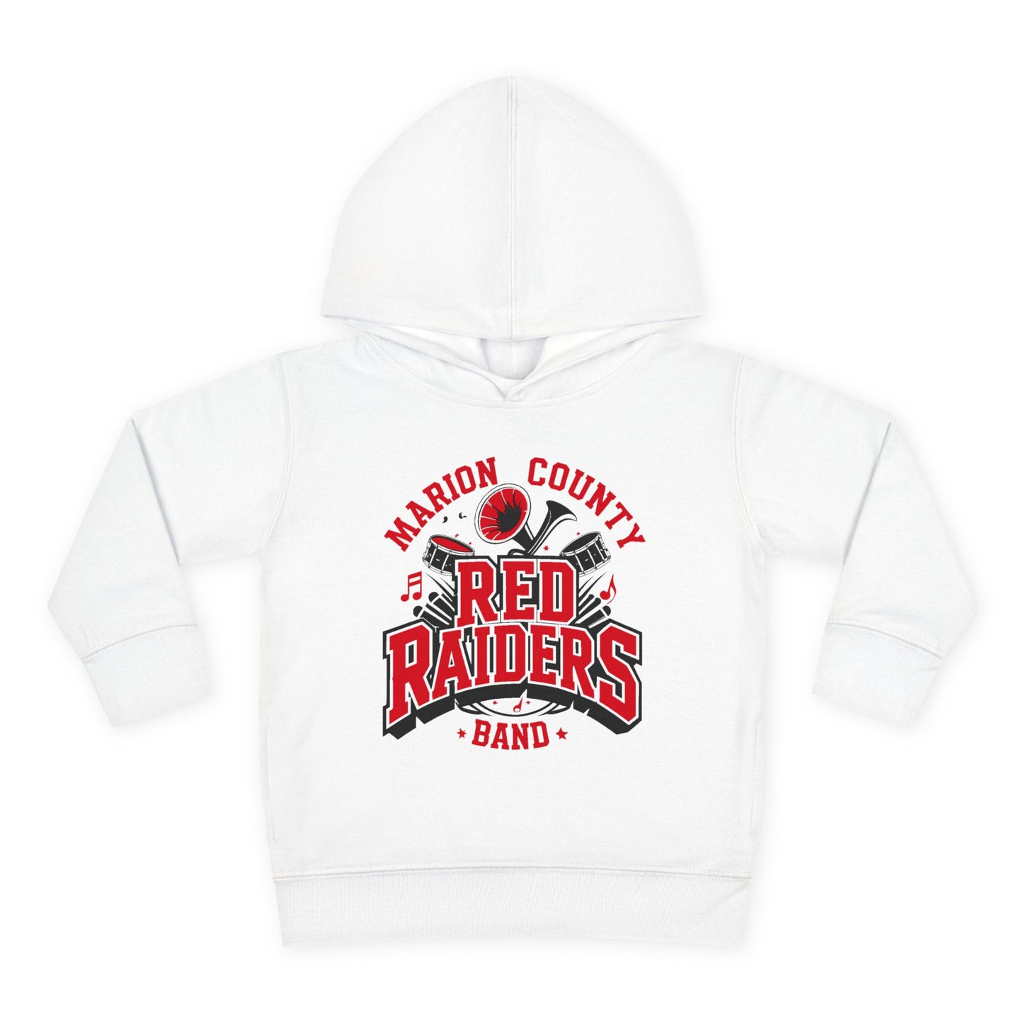 Toddler Hoodie Sweatshirt \ Marion County Red Raiders Band \ MCB2