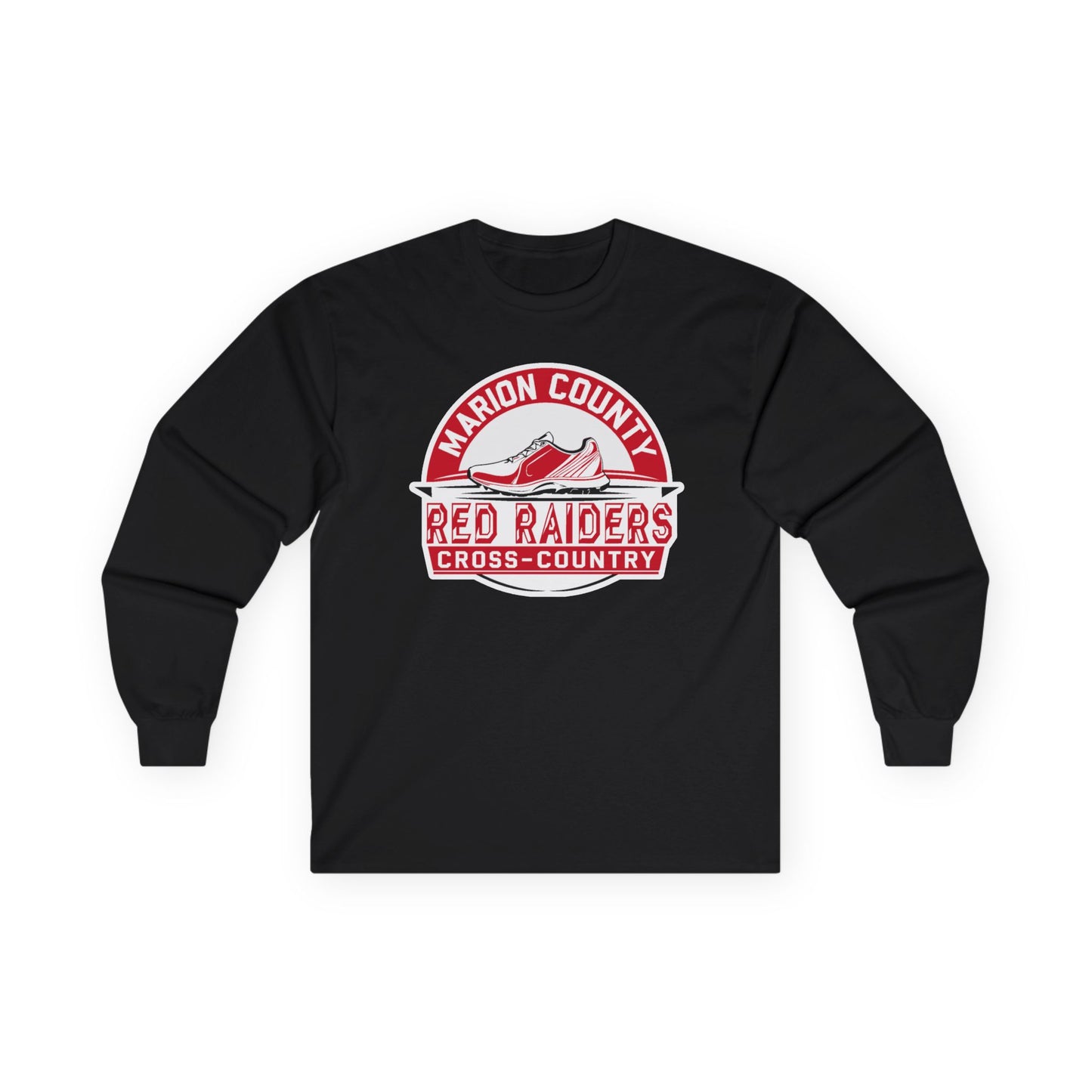 Adult Long Sleeve Tee \ Marion County Red Raiders Cross-Country \ MCCC1