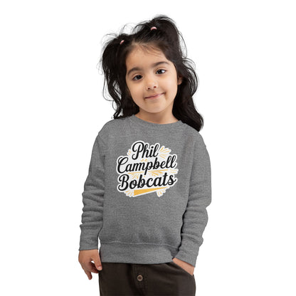 Toddler Crewneck Sweatshirt \ Phil Campbell Bobcats \ PCBG2