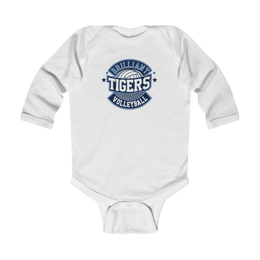 Long Sleeve Baby Bodysuit \ Brilliant Tigers Volleyball \ BTV1