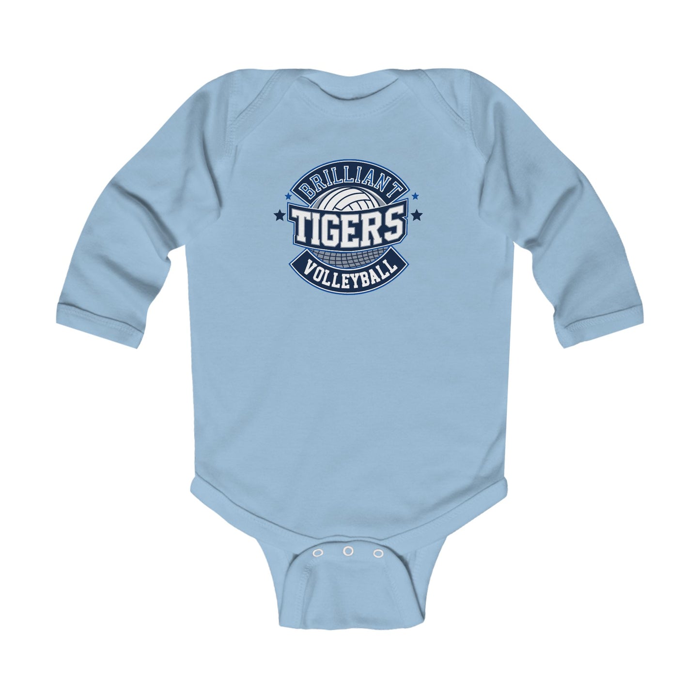 Long Sleeve Baby Bodysuit \ Brilliant Tigers Volleyball \ BTV1