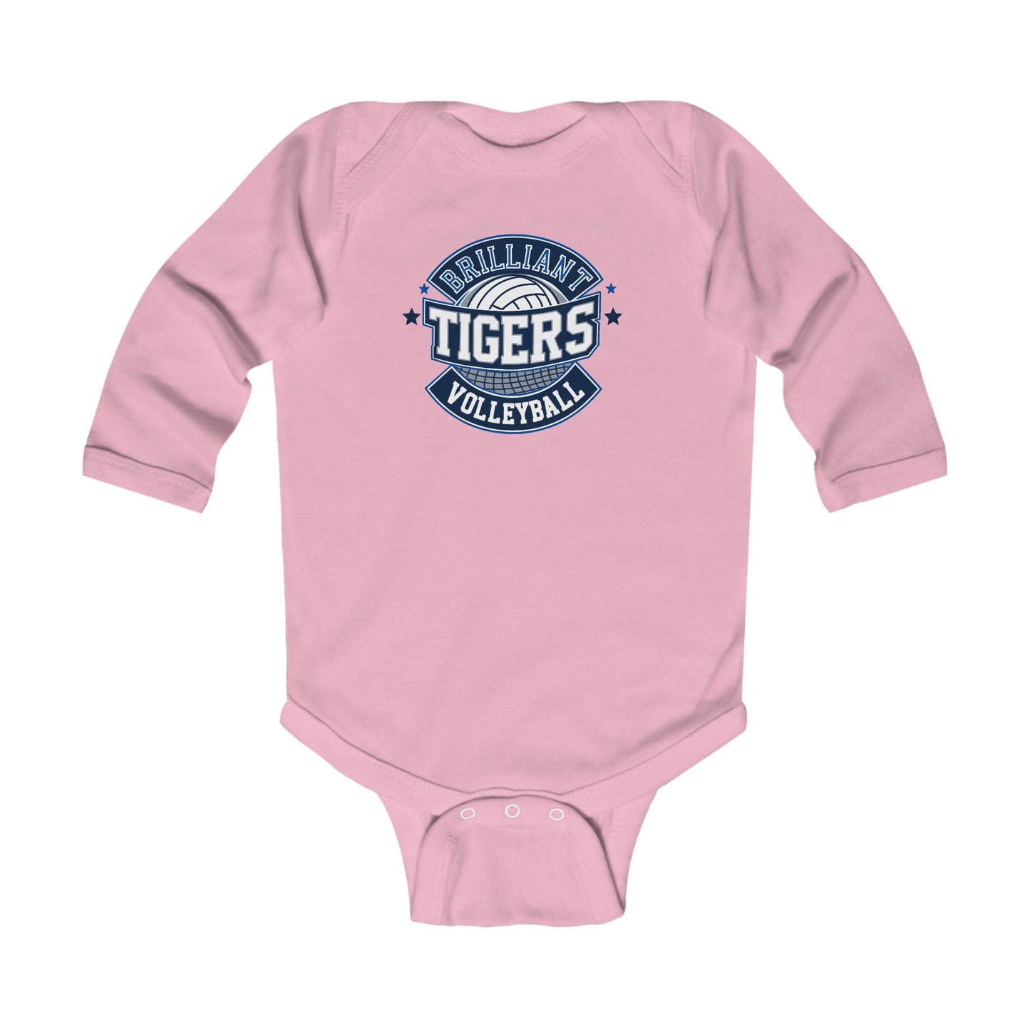 Long Sleeve Baby Bodysuit \ Brilliant Tigers Volleyball \ BTV1