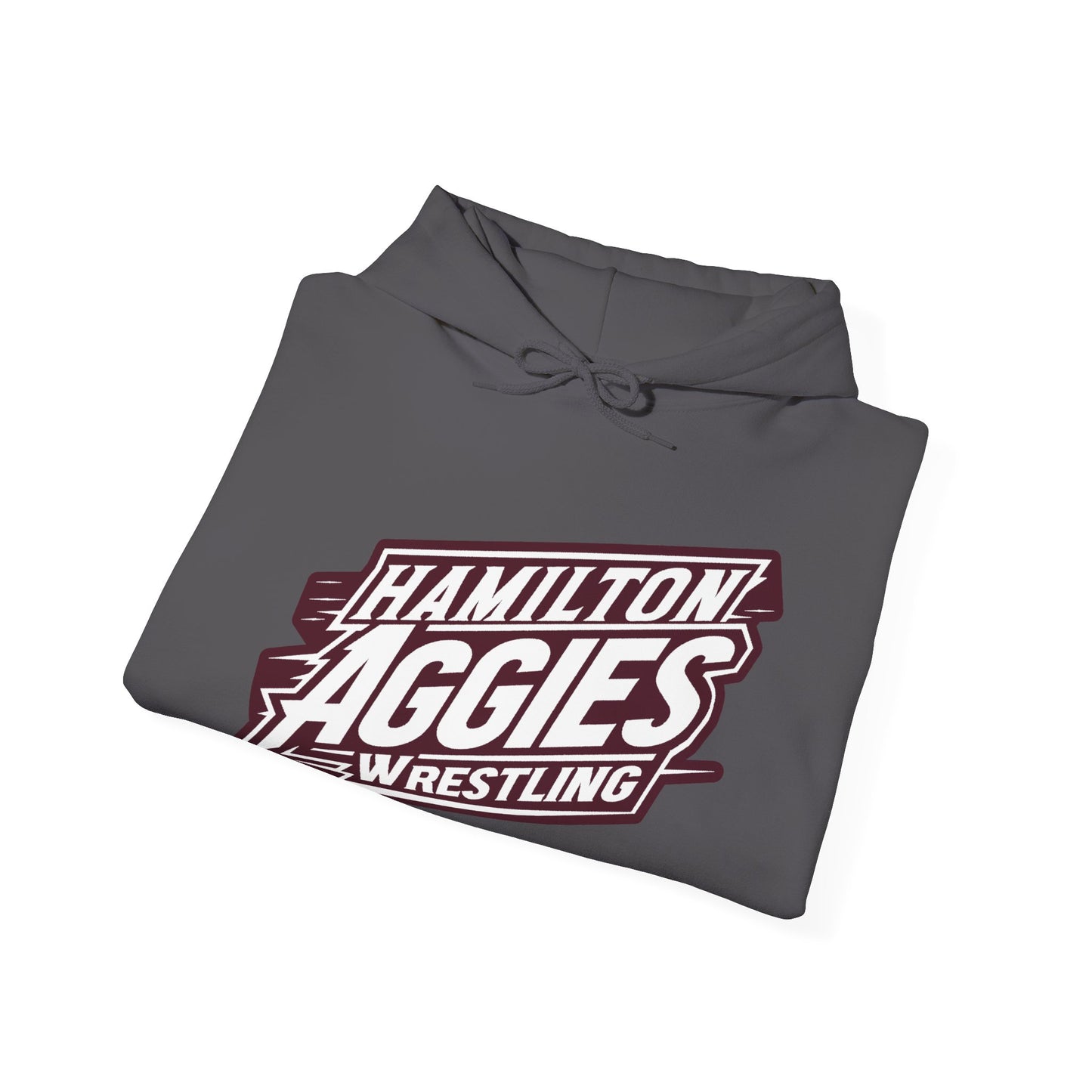 Adult Hoodie Sweatshirt \ Hamilton Aggies Wrestling \ HAW1