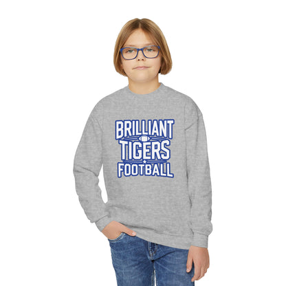 Youth Crewneck Sweatshirt \ Brilliant Tigers Football \ BTF1