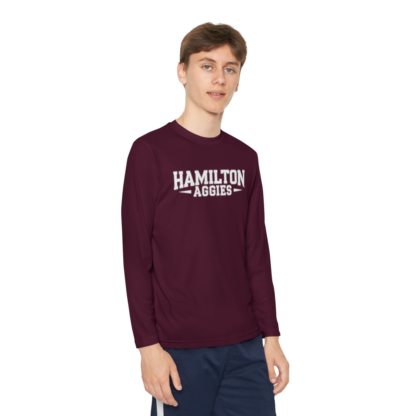 Youth Long Sleeve Tee \ Hamilton Aggies \ HA3