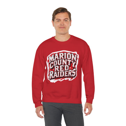 Adult Crewneck Sweatshirt \ Marion County Red Raiders \ MC1