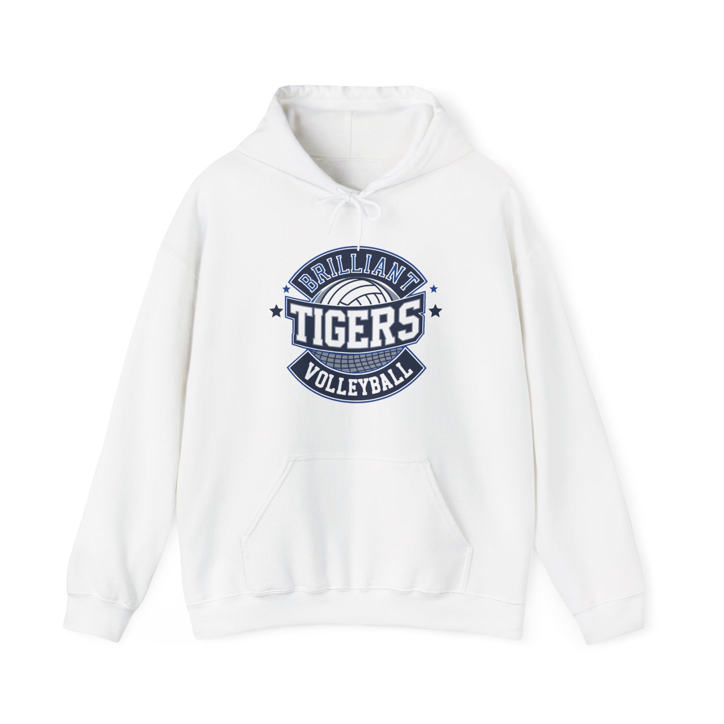 Adult Hoodie Sweatshirt \ Brilliant Tigers Volleyball \ BTV1