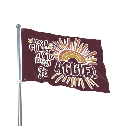 Double Sided Flag \ It's a Great Day to be an Aggie! \ GDA1