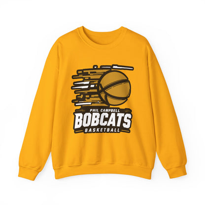 Adult Crewneck Sweatshirt \ Phil Campbell Bobcats Basketball \ PCBBK2