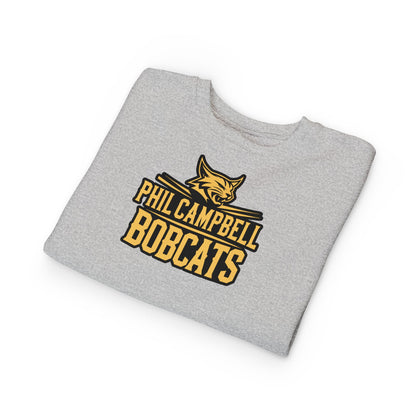 Toddler Crewneck Sweatshirt \ Phil Campbell Bobcats \ PCB2