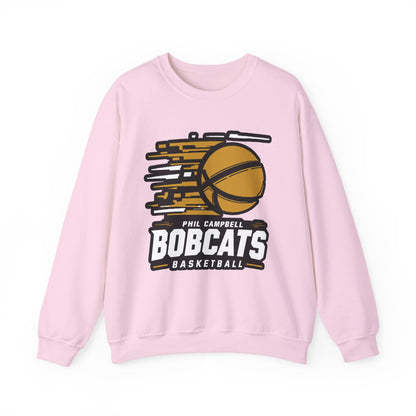 Adult Crewneck Sweatshirt \ Phil Campbell Bobcats Basketball \ PCBBK2