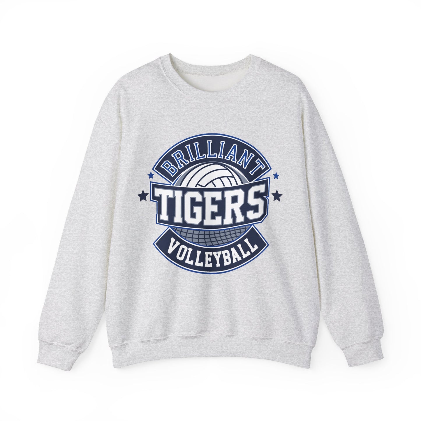 Adult Crewneck Sweatshirt \ Brilliant Tigers Volleyball \ BTV1