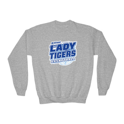 Youth Crewneck Sweatshirt \ Brilliant Tigers Basketball \ BTBKG2
