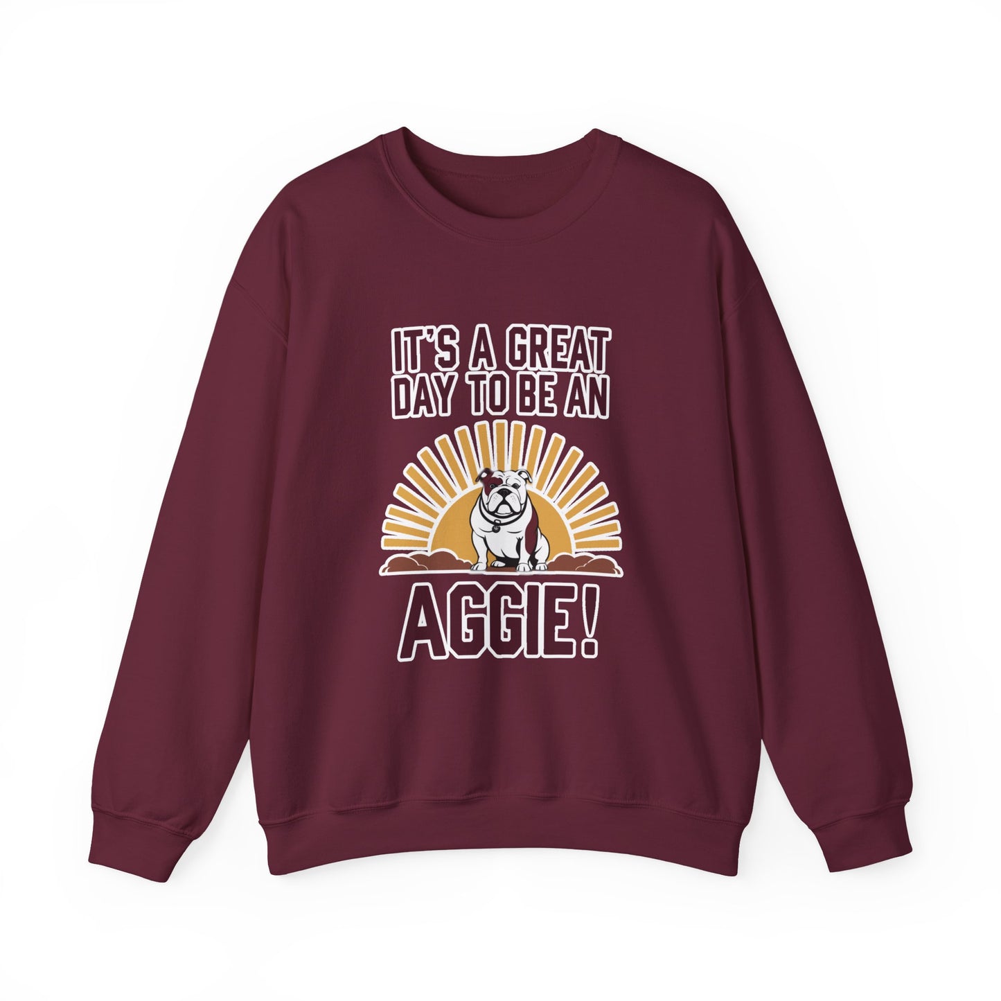 Adult Crewneck Sweatshirt \ It's a Great Day to be a Aggie! \ GDA4