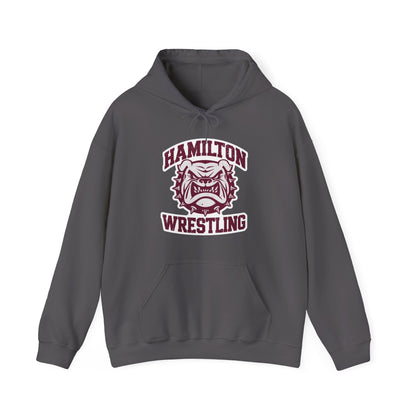 Adult Hoodie Sweatshirt \ Hamilton Aggies Wrestling \ HAW2