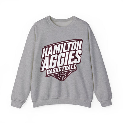 Adult Crewneck Sweatshirt \ Hamilton Aggies Basketball \ HABB2