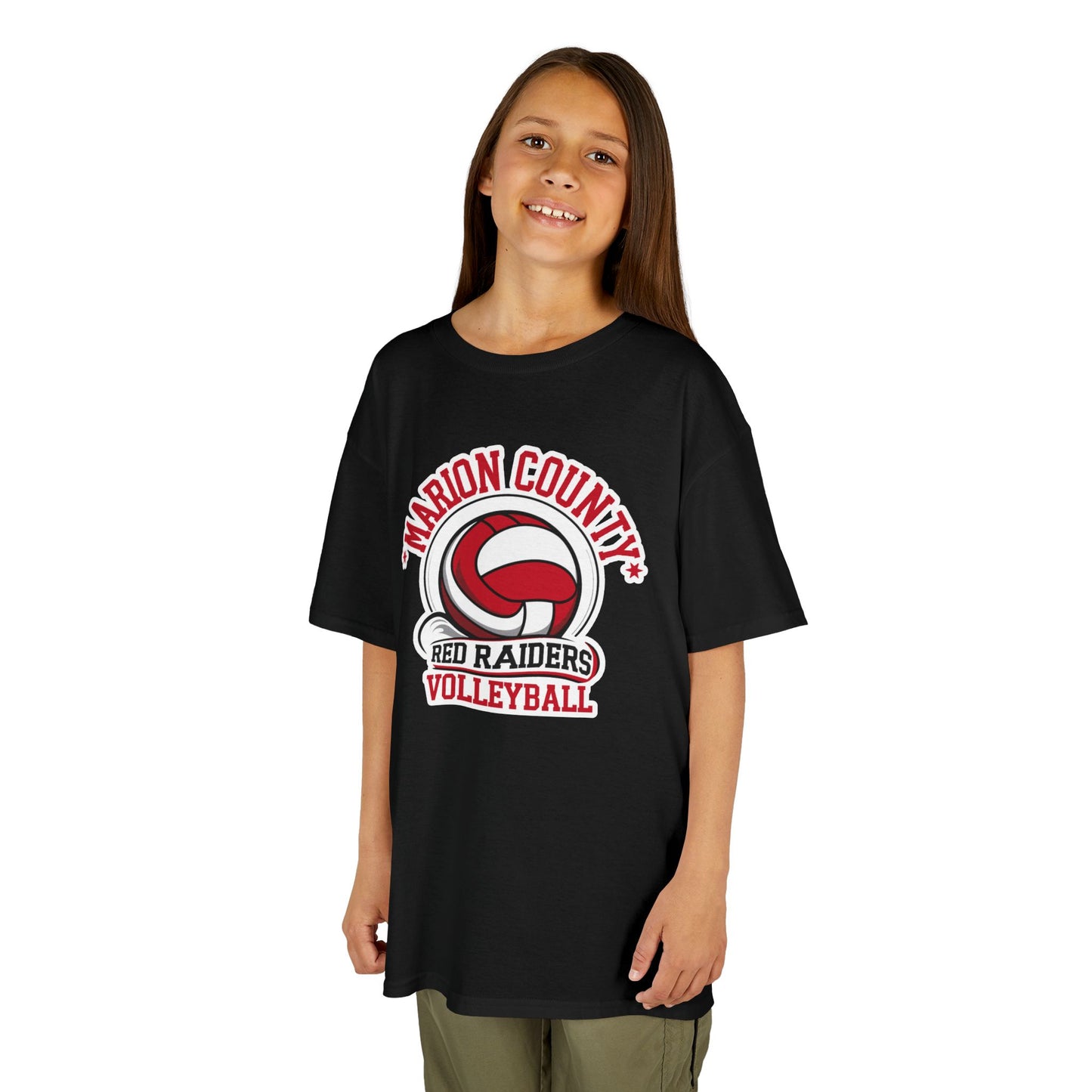 Youth Tee \ Marion County Red Raiders Volleyball \ MCV1