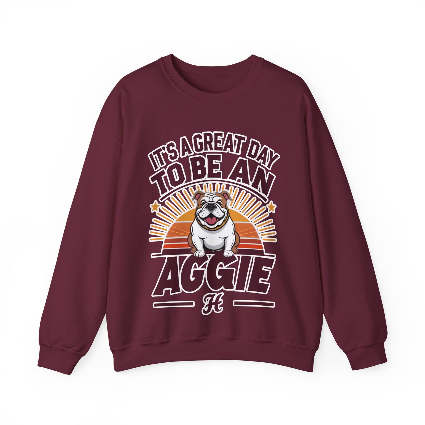 Adult Crewneck Sweatshirt \ It's a Great Day to be an Aggie! \ GDA3